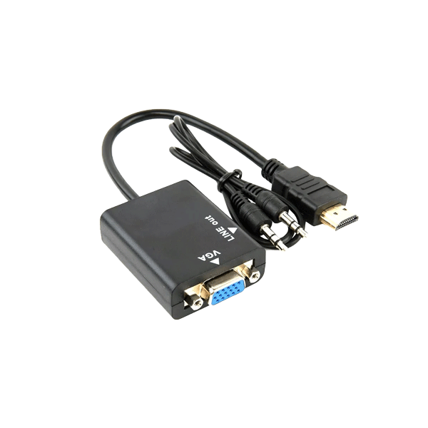 HDMI to VGA adapter with audio cable