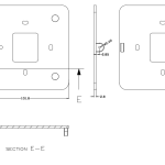 باکس کارت خوان کنترل دسترسی ABC902-A1 با ابعاد 20×105×105
